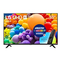 Televisor LG 65" LED 4K UHD Smart TV con ThinQ AI 65UT7300PSA 2024 + Control Magic 2024 + Parlante Portátil MIC-S200 GRATIS