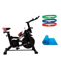 Combo Bicicleta de Spinning Fitness K6