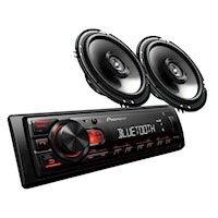 Pioneer Combo Autorradio + Parlantes MXT-S236BT