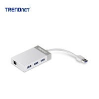 Adaptador Hub TRENDnet de USB-A a RJ45USB-A TU3-ETGH3