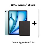 Apple iPad Air 11" Wifi Chip M2 256GB - Blue + Case + Apple Pencil Pro