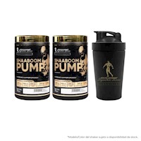 2 Shaaboom Pump 385 gr. + Steel Shaker 500 ml.