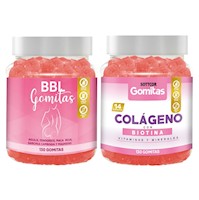 Pack Aguaje Bbl 100g + Colágeno con Biotina 100g para Adultos Gomitas Sottcor