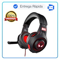 AUDÍFONO CON MICRÓFONO LICENCIADO XTECH GAMING SPIDERMAN LED BLACKRED