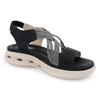 SANDALIA MUJER STHEF CASUAL NEGRO 8150