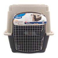 Transportador Vari Kennel U. Fashion Negro Crema Petmate L