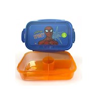 Táper Hermético con División Interior 700 Ml Spiderman