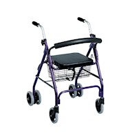 Andador 6 ruedas Canasto y Asiento