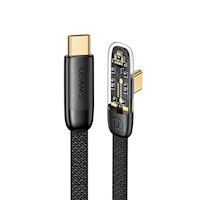Cable Tejido Type-C a Type-C PD 100W 1.2m Negro