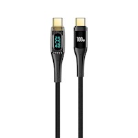 Cable Digital SHADOW Type-C a Type-C 100W 1.2m Negro