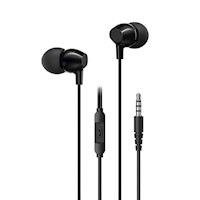 Audífono EP47 HandsFree 3.5mm de 1.2m Negro