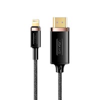 Cable Lightning a HDMI HD 2m Negro