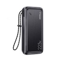 Power Bank 20,000mAh QC3.0 + PD 22.5W con cinta Negro