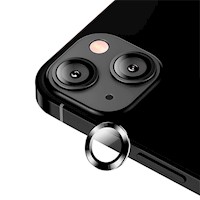 Lámina vidrio lente de cámara para iPhone 13 Mini Negro ( 2 Cámaras)