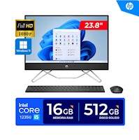 Todo en Uno HP/ 23.8" FHD/ Core i5-1235U, 4.40GHz/ 16GB DDR4 / 512GB/ Win11 Home