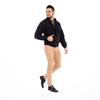 Casaca Legant Hombre Cuello Chino - Negro