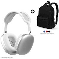 Audífonos Bluetooth P9 Over Ear 5.0 Blanco + Mochila basica de regalo