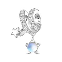 Charm Estrella Meteoro Piedra Lunar