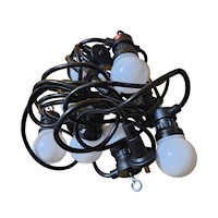 Guirnalda Negra Led Colgante 10 focos - 5 Metros