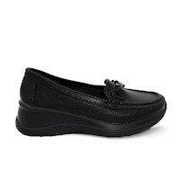 MOCASIN MUJER STHEF NEGRO 8121