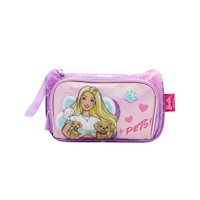 Cartuchera Escolar Barbie Pets Lila