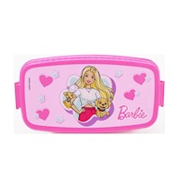 Táper PP 510ml Dos Niveles Barbie Pets Lila