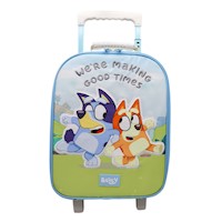 Maleta Escolar con ruedas Bluey Gris
