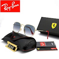 LENTES DE SOL RAYBAN HEXAGONAL RB3548 SCUDERIA FERRARI COLLECTION/ COLOR: NEGRO DEGRADE