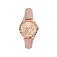 Reloj Fossil Multifuncion de Cuero color Nude BQ3763