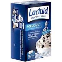 Suplemento de Enzima Lactosa Natural Lactaid 60 Comprimidos