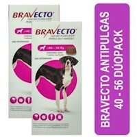 Bravecto Antipulgas Para Perros 1400 Mg 40 - 56 Kg Dúopack