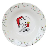 Plato de Sopa 20 cm Snoopy Colección Navideña