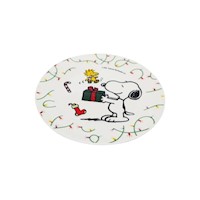 Plato de Postre 20 cm Snoopy Colección Navideña