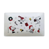 Plato Rectangular Snoopy Colección Navideña