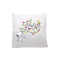 Cojín decorativo Blanco Snoopy - Colección Navideña