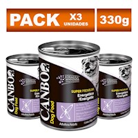 Pack Paté Perros Adultos Canbo Premium Energético 330g 3un