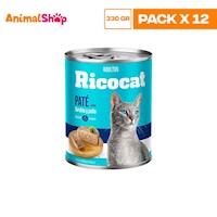 Ricocat Adulto Pate Sardina Pollo Lta 330Gr X12 Un