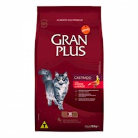 Comida para Gatos Castrados Gran Plus Carne y Arroz 10kg