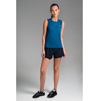 Polo Deportivo Sin Mangas para Mujer Oil Blue