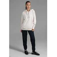 Polera Casual Oversize con Capucha para Mujer Etherea