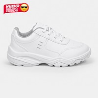 Zapatilla Escolar Venus Nexo Pasador Blanco