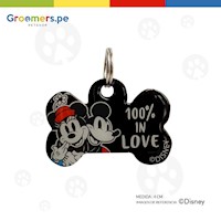 Placas Originales de Identificación Disney #21 Mickey & Minnie (4 cm)
