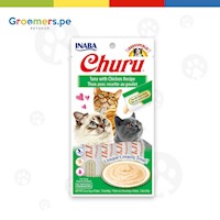 CHURU - Snack Húmedo para gatos sabor a atún con pollo