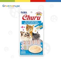 CHURU - Snack Húmedo para gatos sabor a atún con vieras
