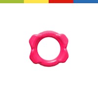 Juguetes mascotas - Hero Squeaking Bone Ball Puppy Toy - Pink