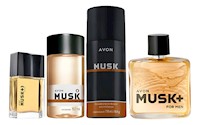 Musk Perfume De Hombre Con Mini + Deo Spray Y Refresh