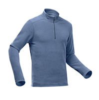 Forro polar de montaña y trekking Hombre Quechua MH100 Azul