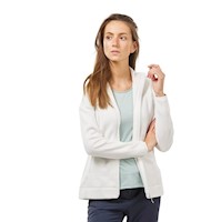 Casaca Mujer Polar Quechua MH120 - Blanco