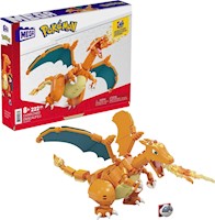 Pokémon Mega Construcción: Charizard, 222 piezas, 1 personaje posable, 4" alto.