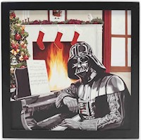 Star Wars Darth Vader Cozy by The Fire - Decoración de pared